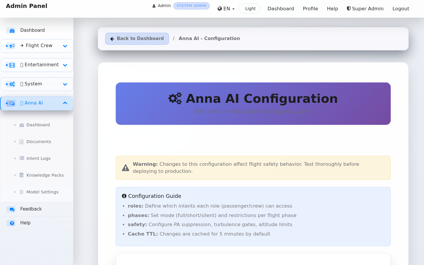 Anna AI Configuration
