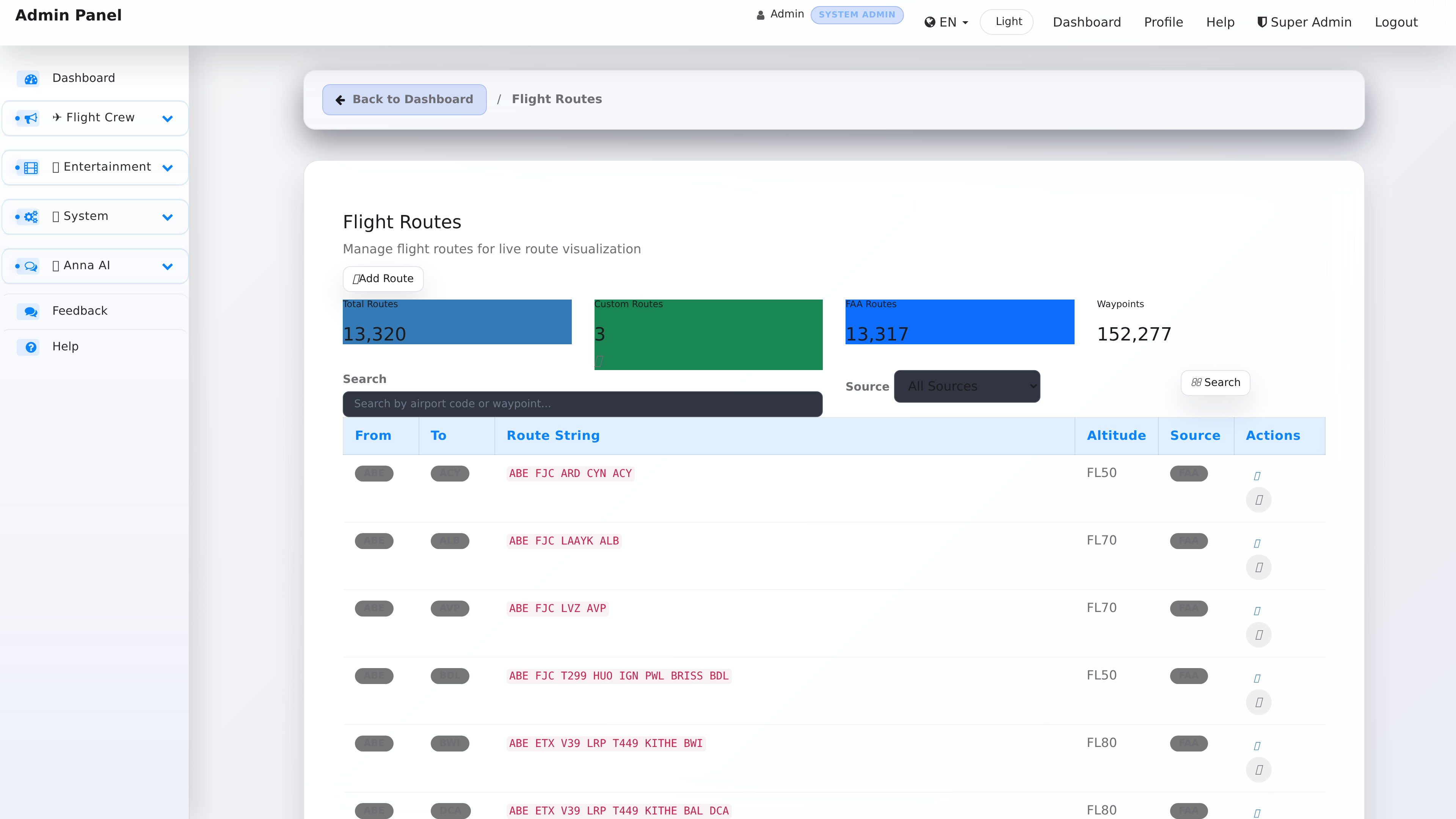 Flight Configuration
